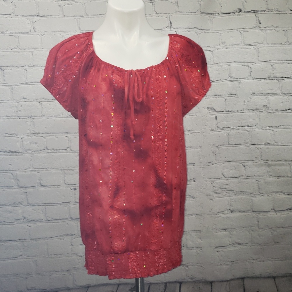 Dressbarn embellished top XL